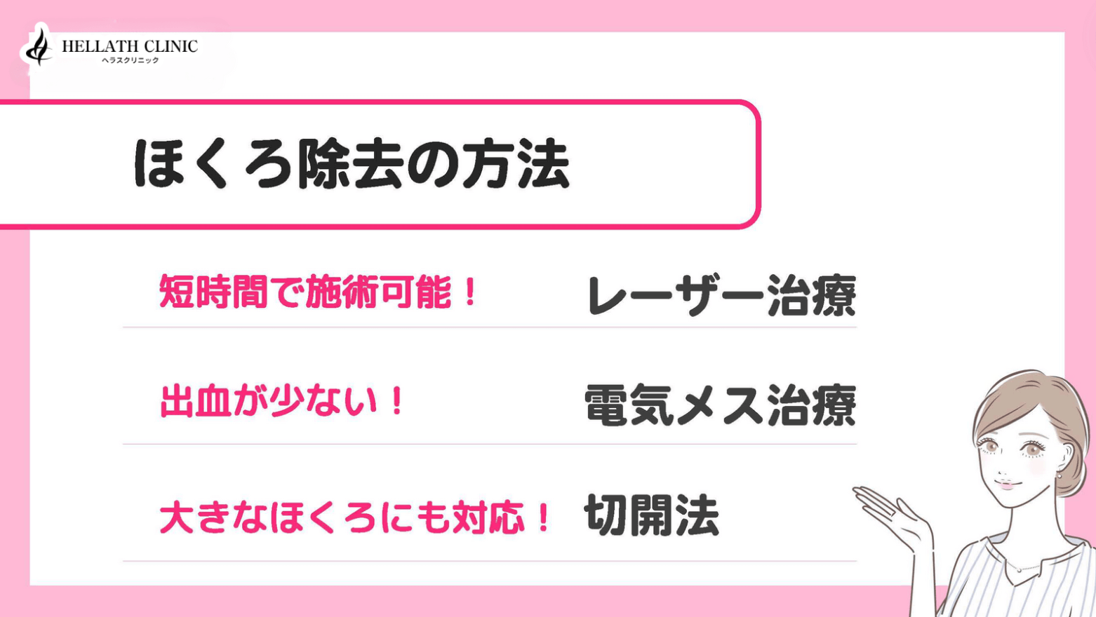 ほくろ除去_除去方法